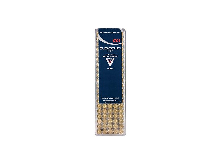 CCI 22 LR 40 Grain Subsonic Lead Hollow Point (Box)