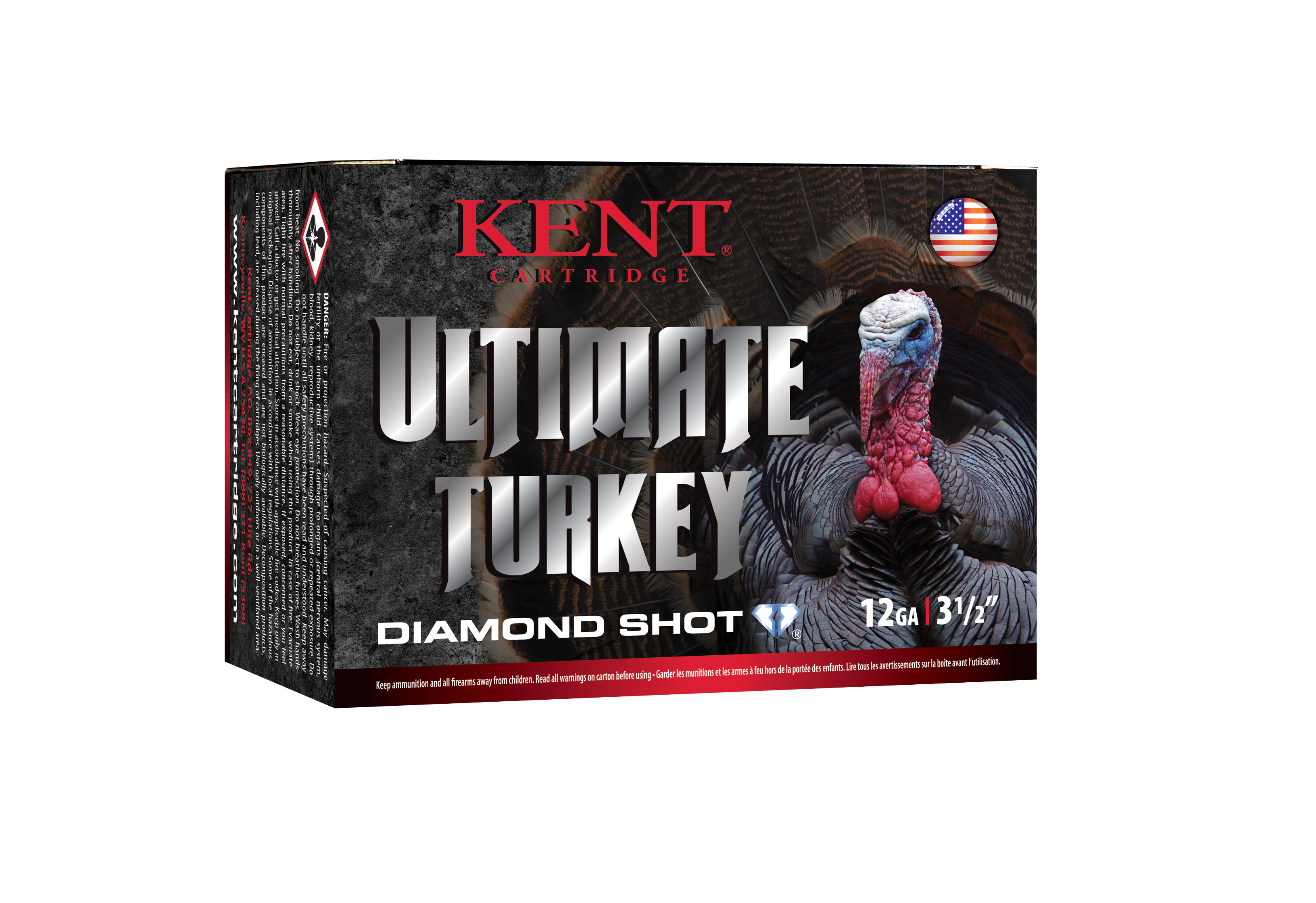 Kent Cartridge Ultimate 12 Gauge 3.50 2 1/4 oz 5 Shot C1235TK635 (Box)