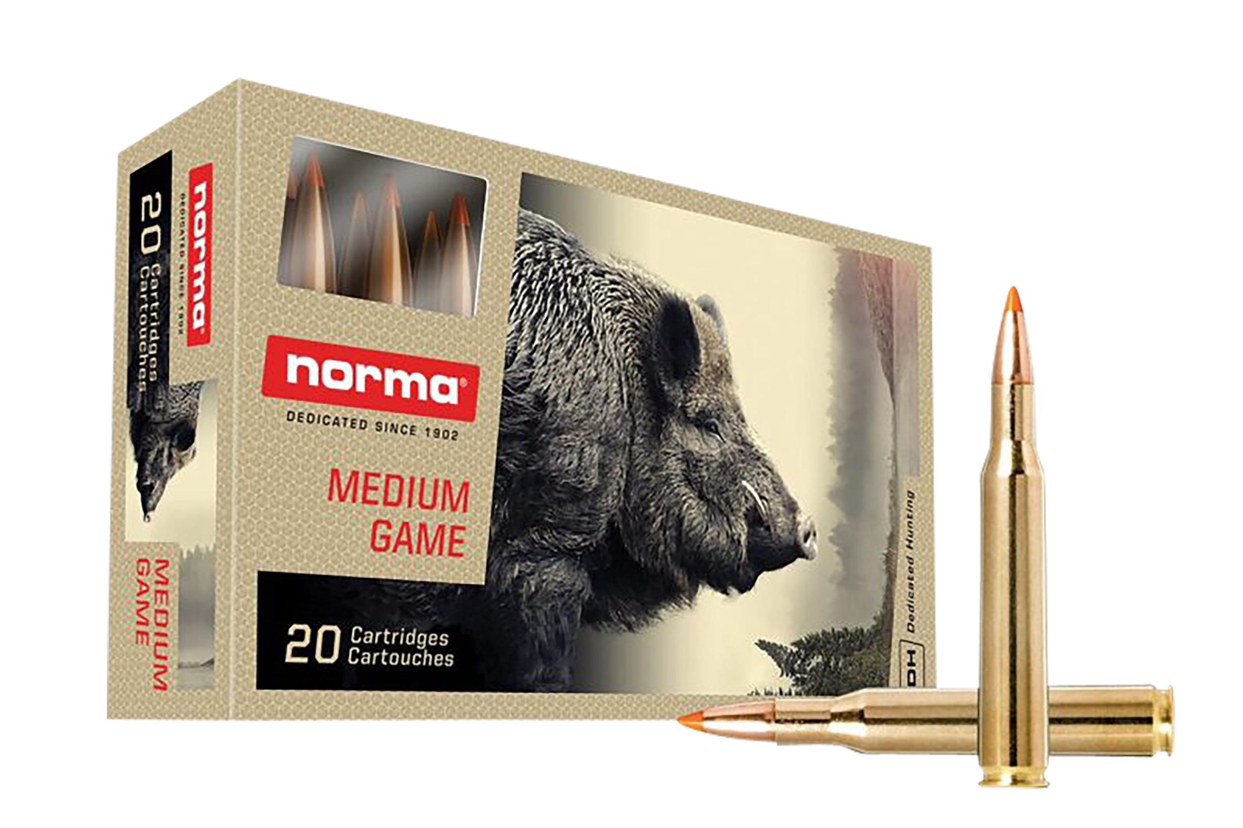 Norma Ammunition Dedicated Hunting 270 Win 140 Grain Polymer Tip (Box)