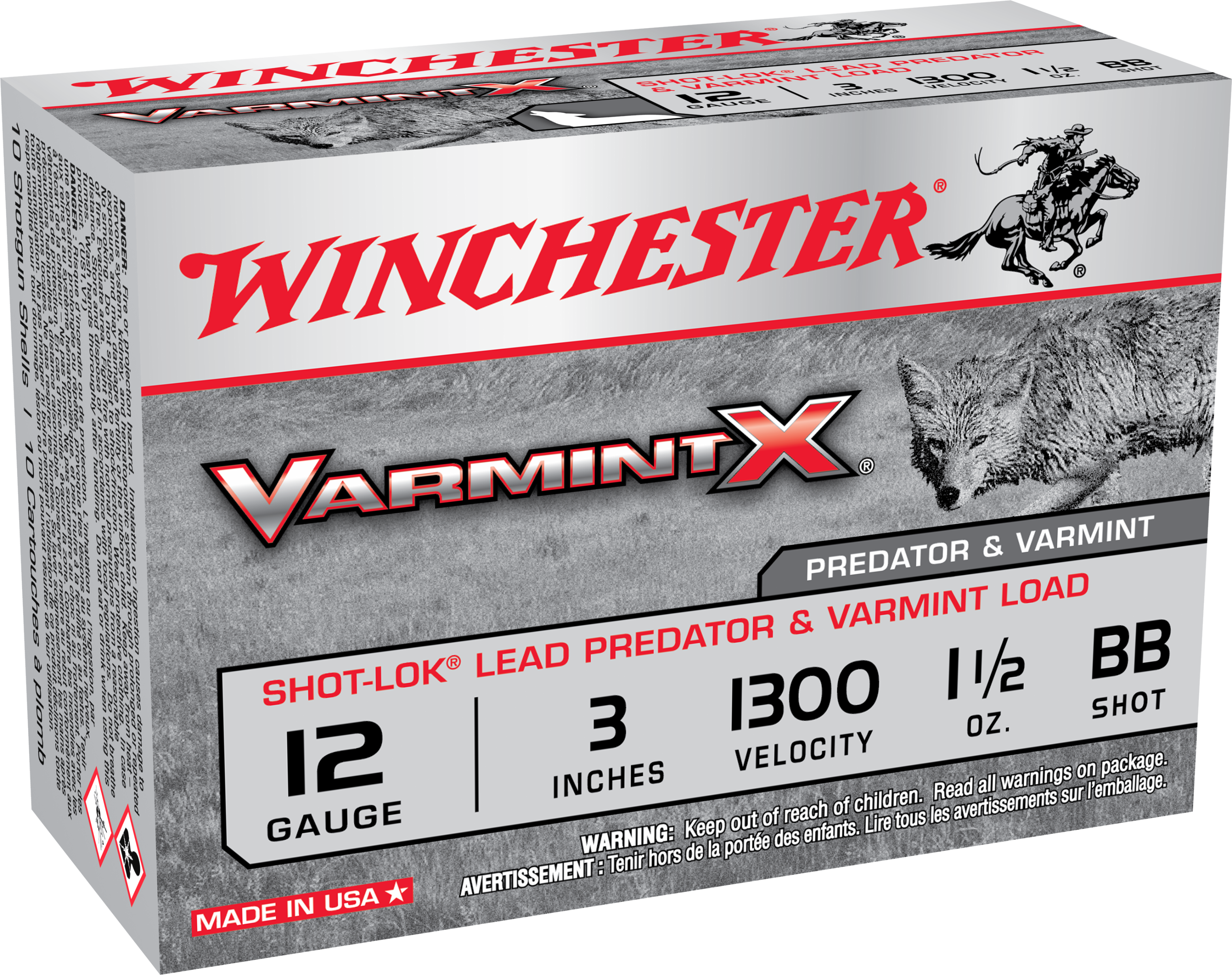 Winchester Varmint X 12 Gauge 3 1 1/2 oz BB Shot X123VBB (Box)