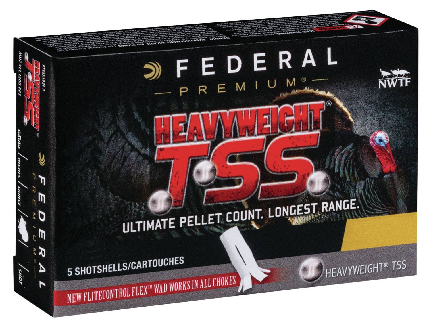 Federal Premium Heavyweight TSS 12 Gauge 3.50 2-1/4 oz 7 Shot (Case)