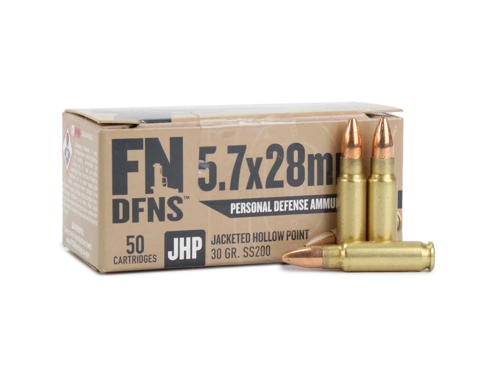 FN DFNS SS200 5.7x28 30 Gr JHP (Box)