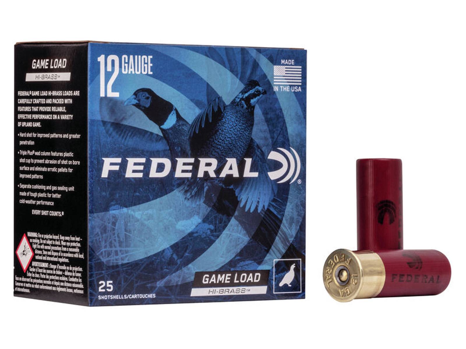Game-Shok Upland-Game Ammo 12 Gauge 2-3/4'''' 1-1/4 Oz #6 Shot - Game Load Upland 12 Gauge 2-3/4'''' 1-1/4oz #6 Shot 25/Box