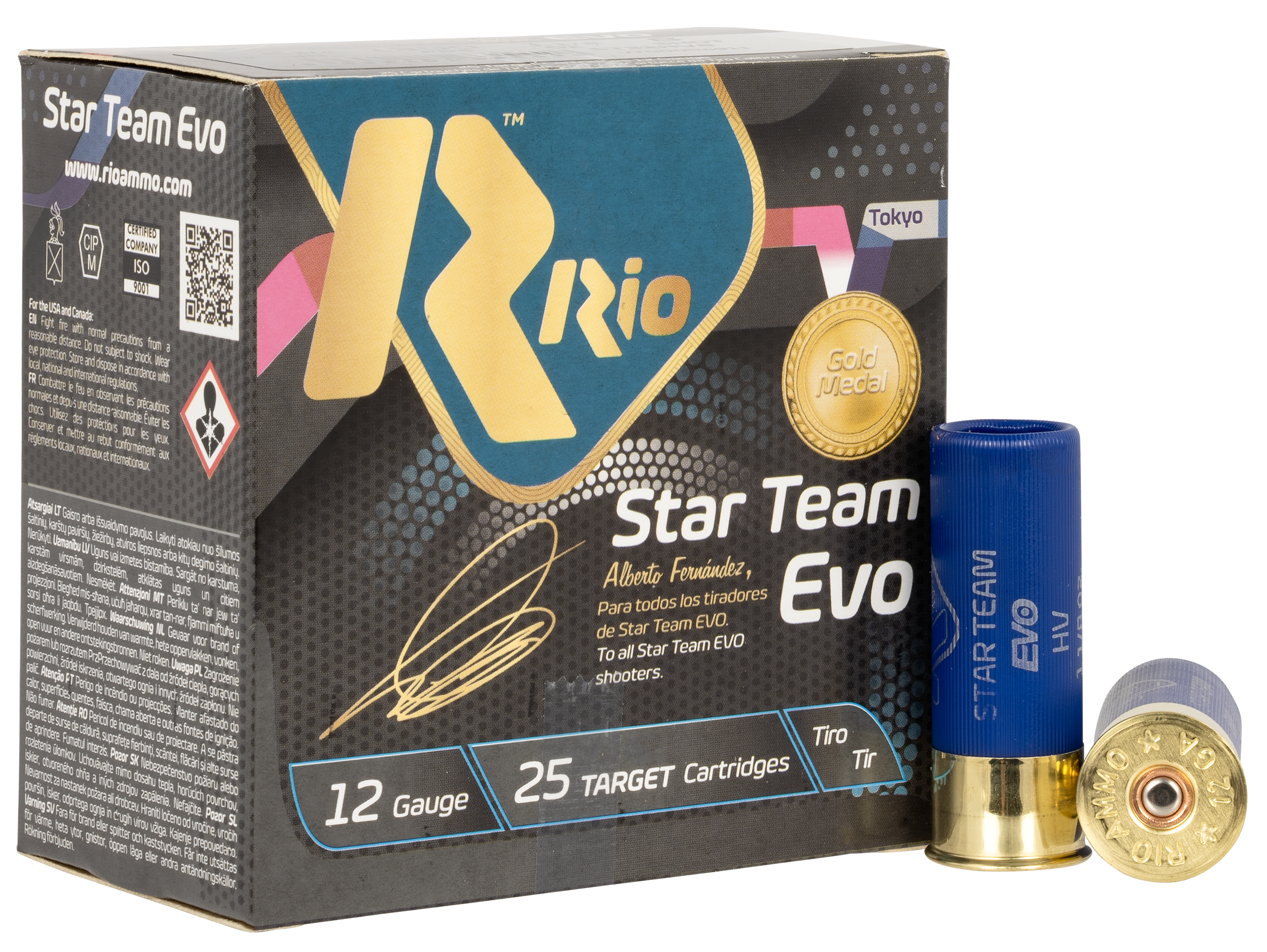 RIO Star Team EVO 32 Low Recoil 2-3/4" #8 1-1/8oz 12ga Ammo, 25rds - ST32HV8