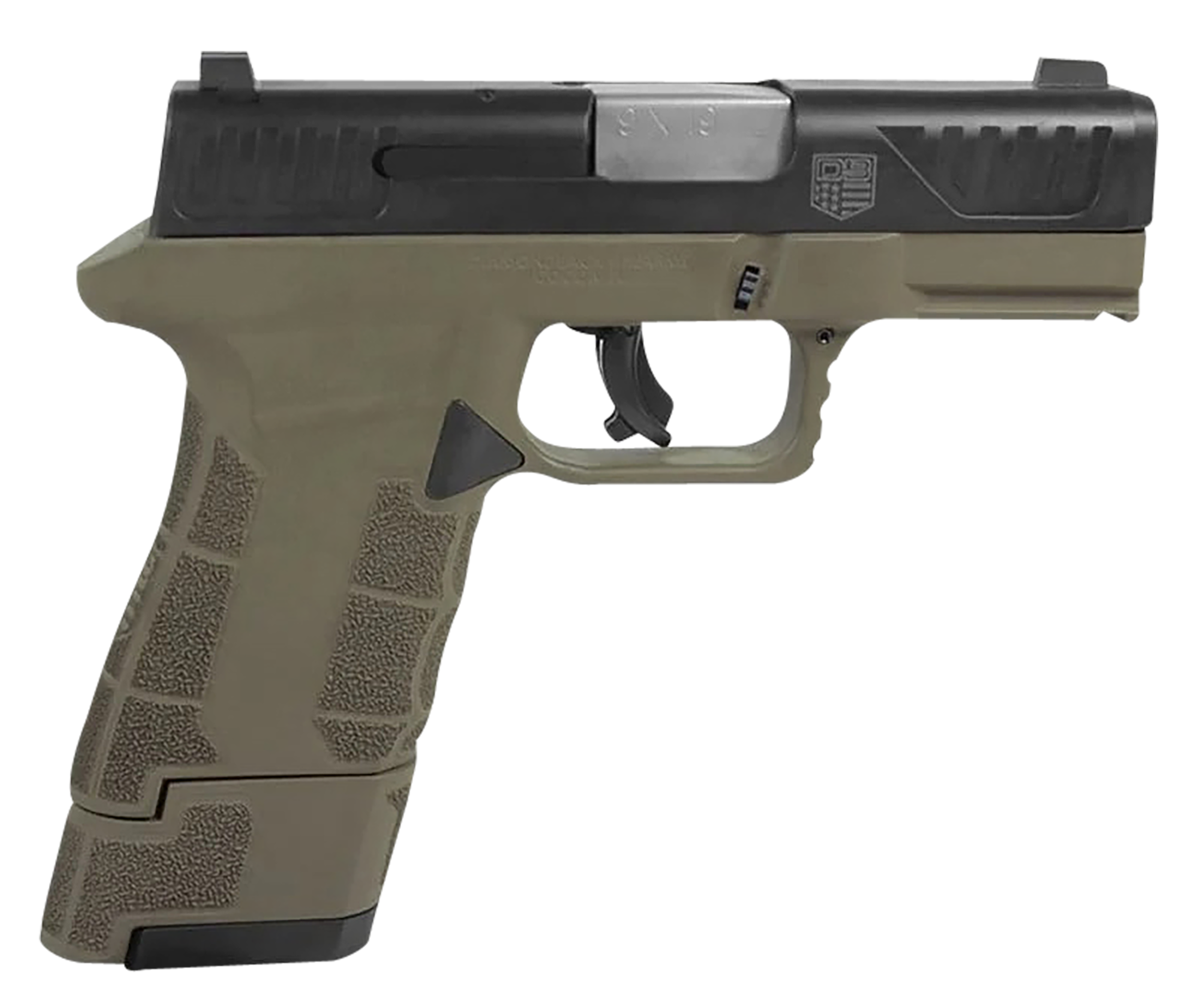 Diamondback AM2-9 9mm 3.50 Semi Auto Pistol (FDE/Black)