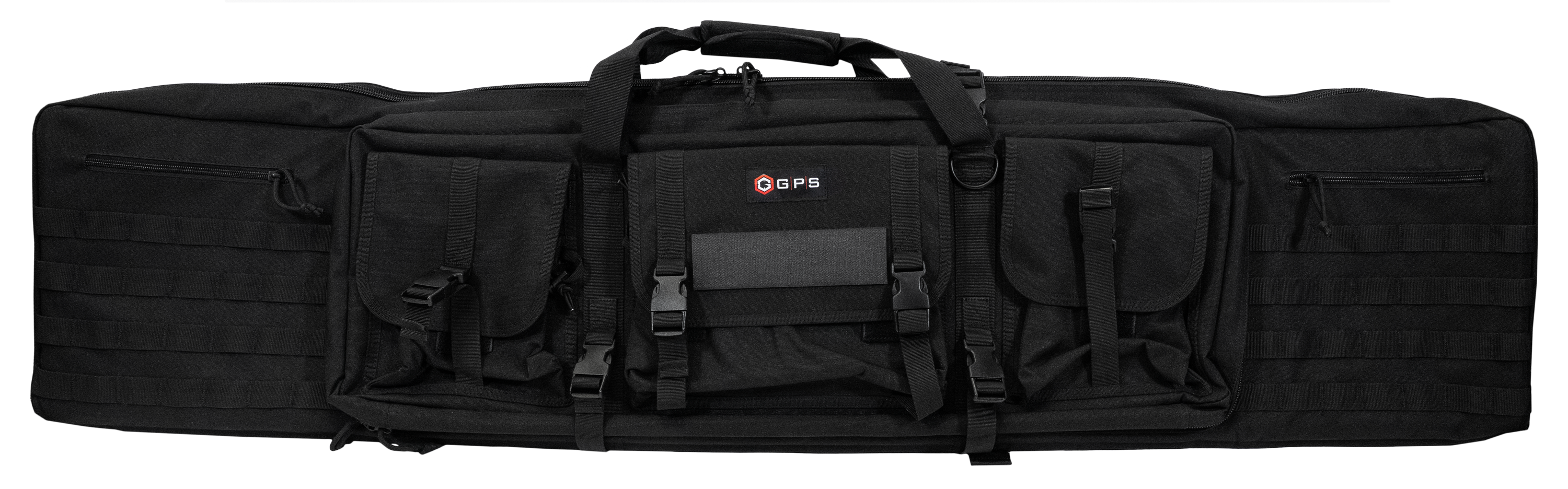 GPS Bags Black Lockable 600D Polyester Double Rifle Gun Case DRC55