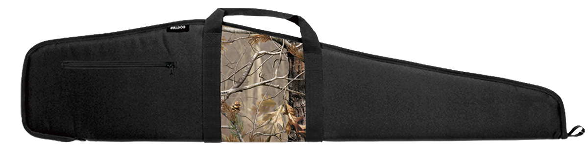 Bulldog Realtree AP Panel Nylon Scoped Rifle Case - 48 Smooth Black Waterproof Gun Bag BD210