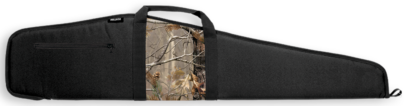 Bulldog BD21044 Camo Panel Rifle Case 44 Black w/Realtree AP Panel Nylon Scoped Rifle