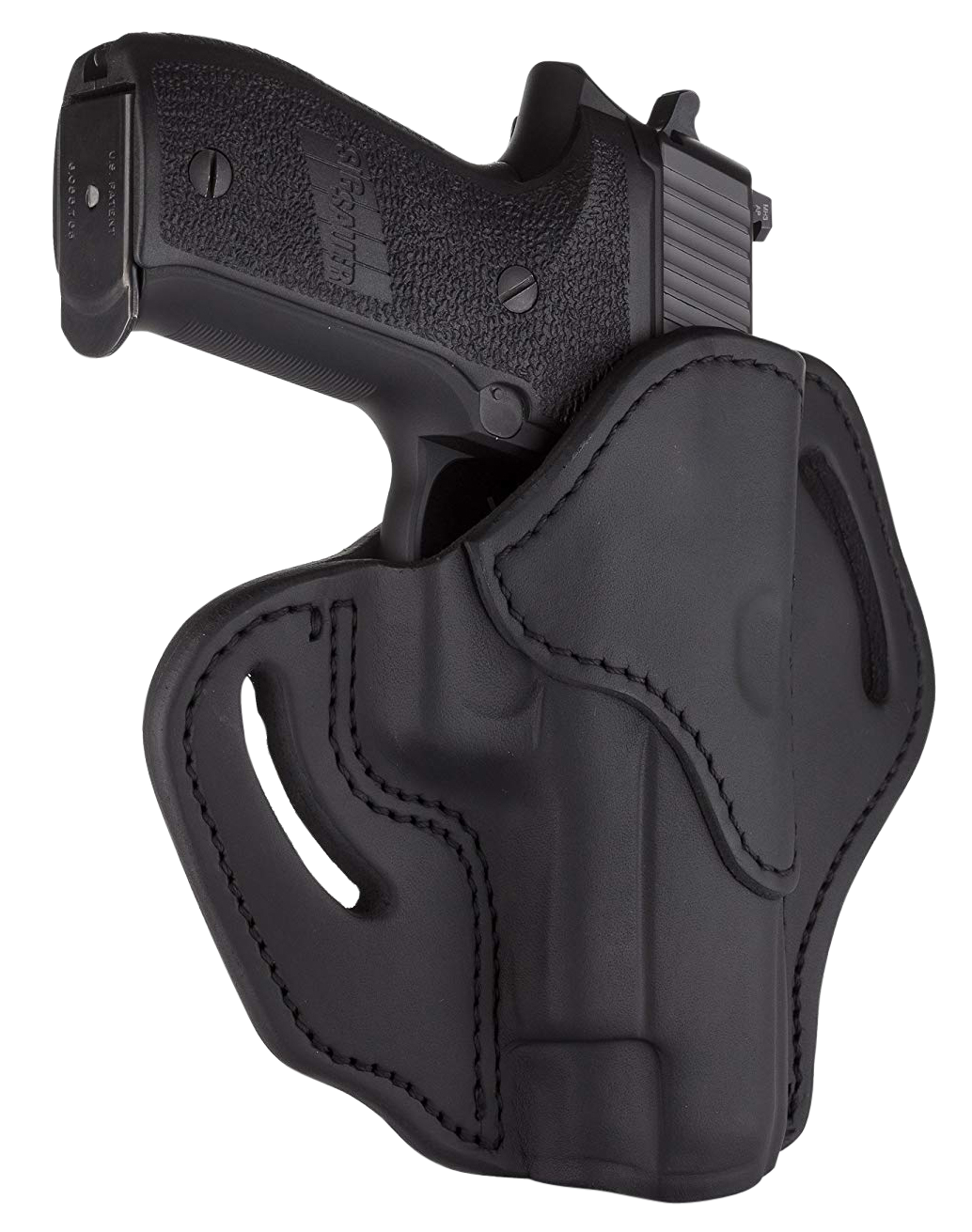 1791 Gunleather Bh2.3 Stealth Black Leather For Glock 17 Right Hand OWB Holster BH23SBLR