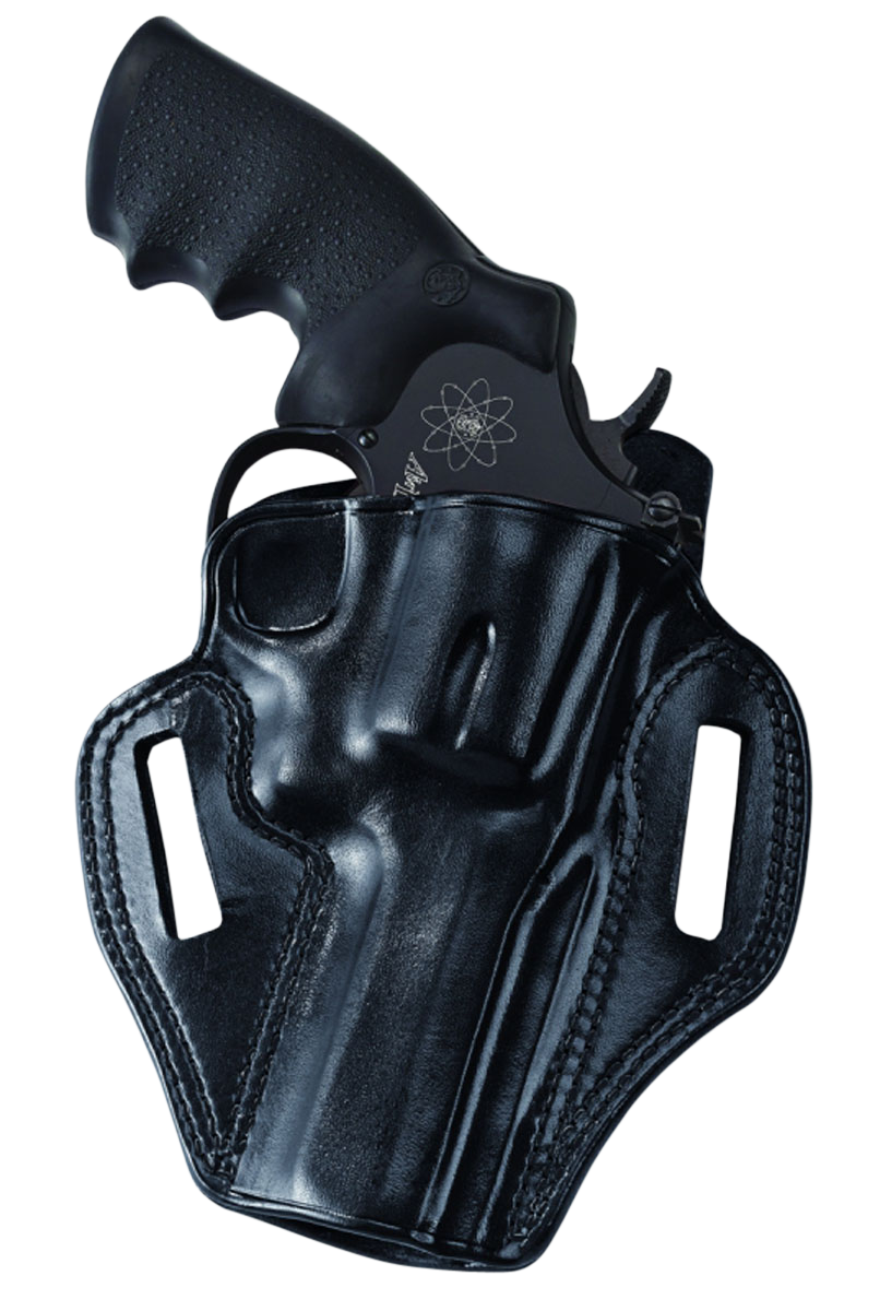 Galco Combat Master Black Leather Revolver Belt Holster for Right Hand Configure - 1.75 CM158B