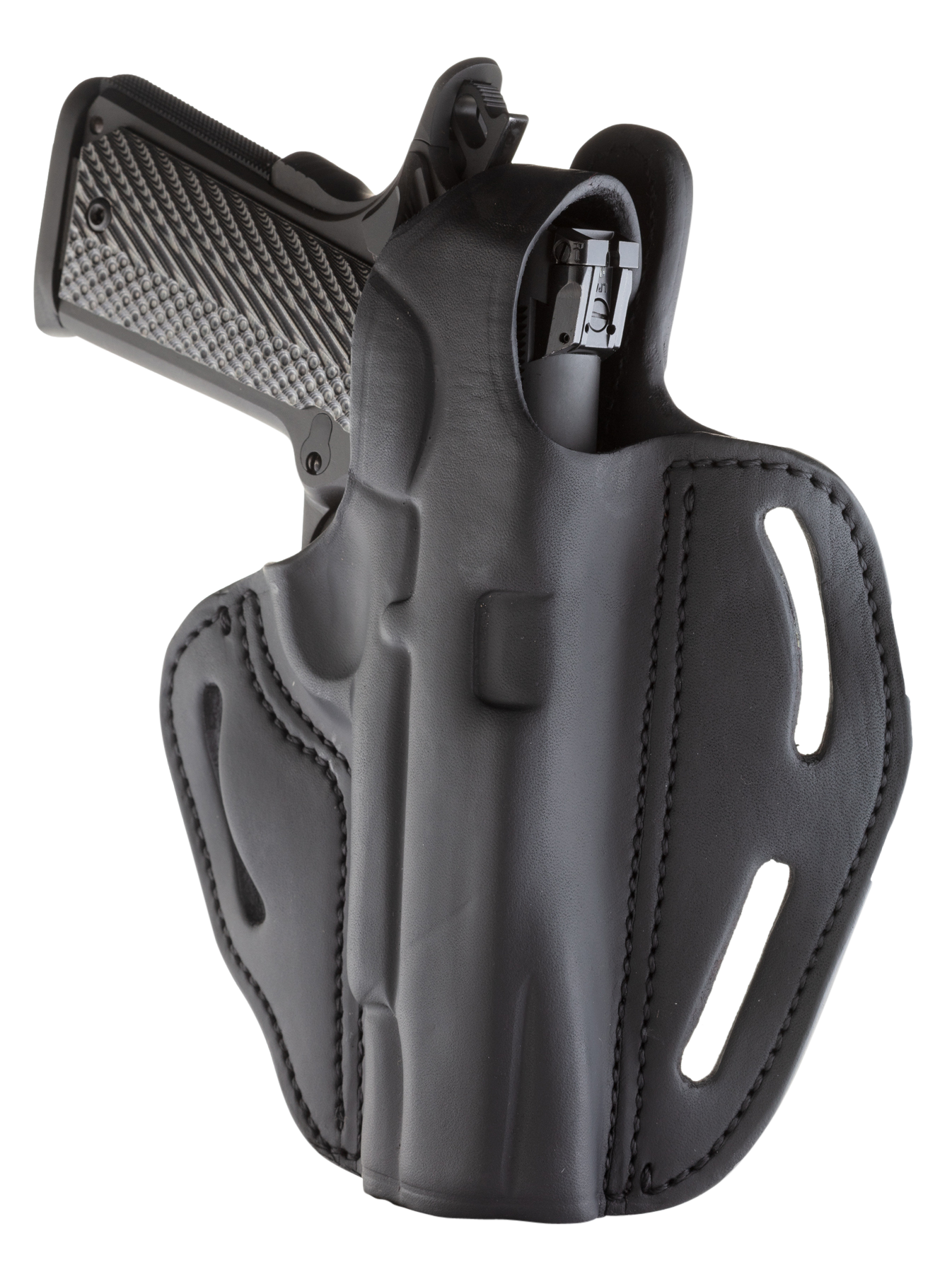 1791 Gunleather Bhx Stealth Black Leather Right Hand Belt Slide 1911 Pistol Holster BHX1CLSBLR