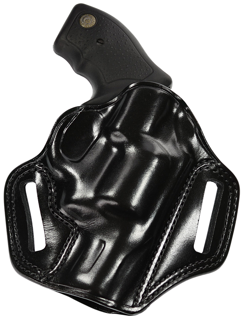 Galco CM270B Combat Master OWB Black Leather Belt Slide Fits Browning Hi-Power/Springfield SA-35/Girsan MC P35/Match Right Hand