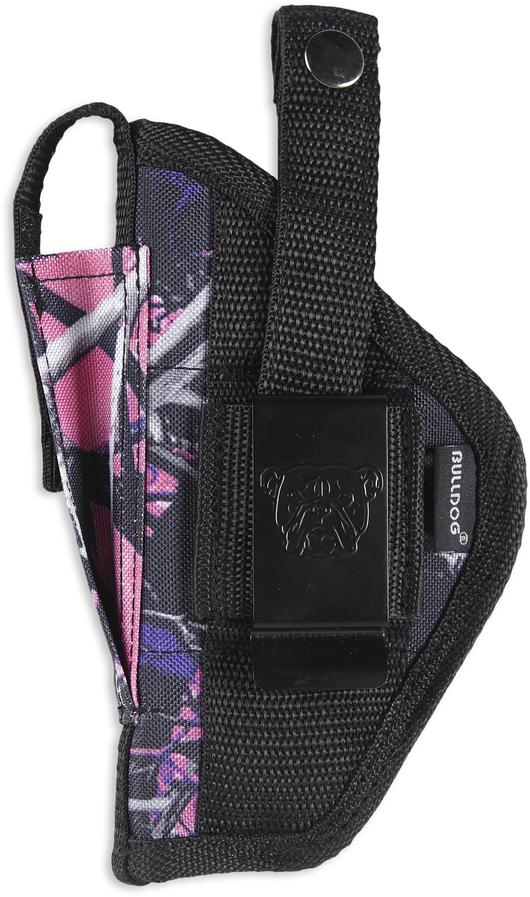 Bulldog Cases Extreme Size 1 Ambidextrous Hand Ruger LCP Most Mini Semi-Autos Outside-The-Waistband Holster w/ Clam Shell Packaging, Muddy Girl Camo - FSN-1MDG
