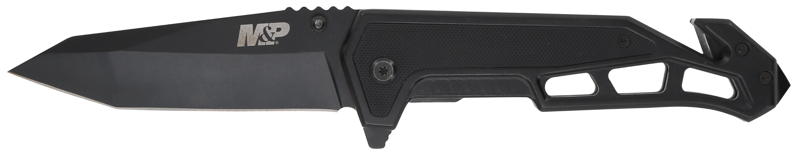 Smith & Wesson M&P Border Guard Folding Knife 4.4 Plain Clip Point Tanto Blade