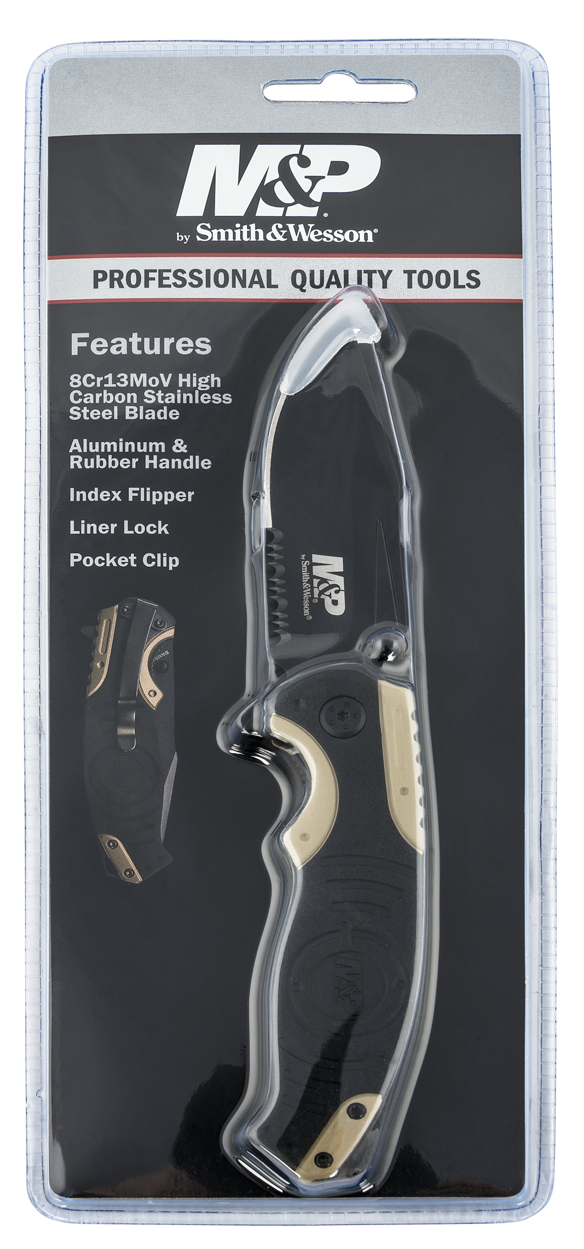 Sw Knives M&p 3.50 Drop Point SWP13BSCP"