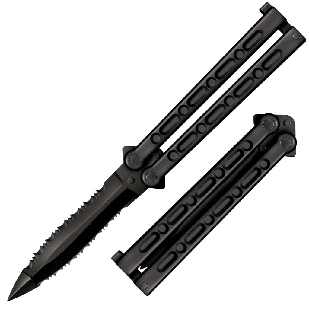Cold Steel FGX Balisong 5 Folding Serrated Knife CS92EAA"