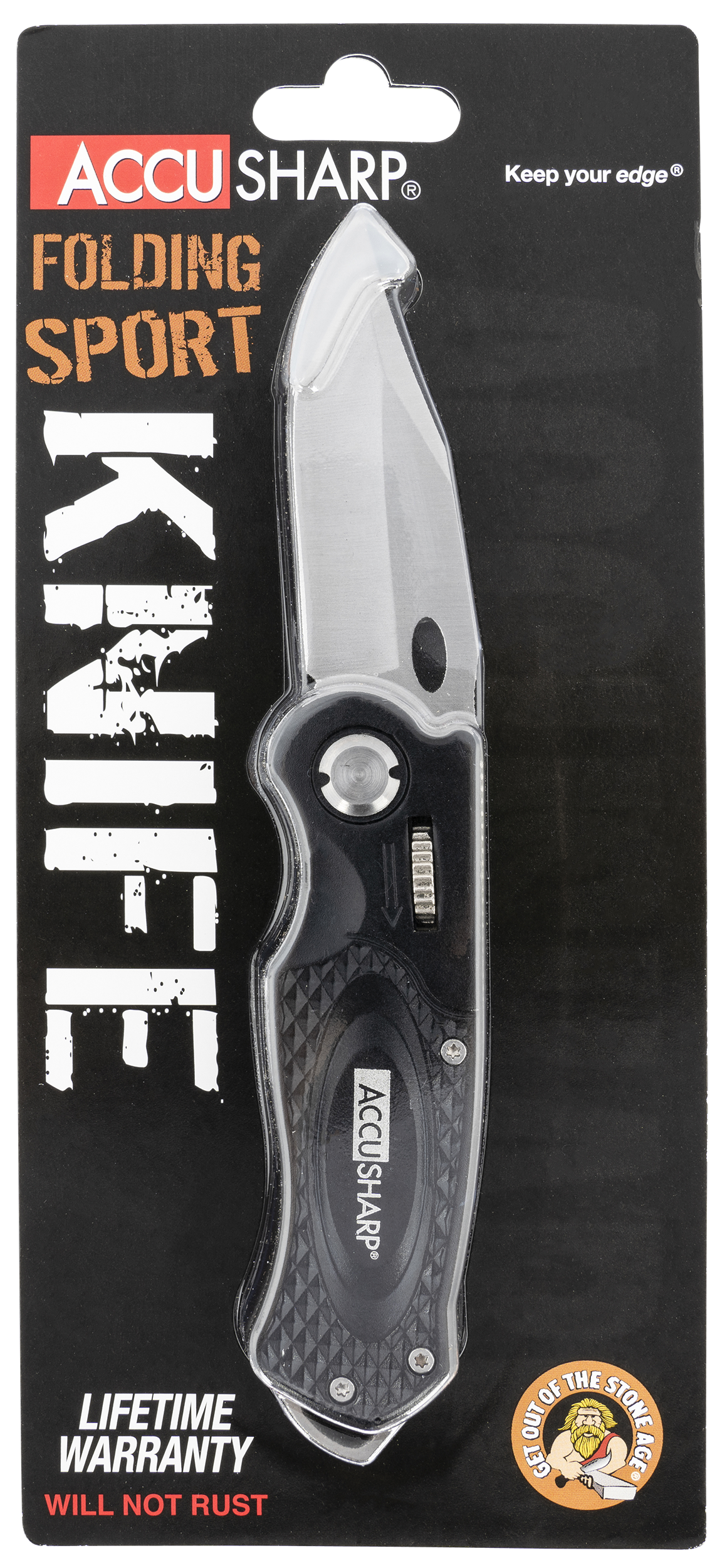 AccuSharp 703C Sport 3 Folding Stainless Steel Knife 703C"
