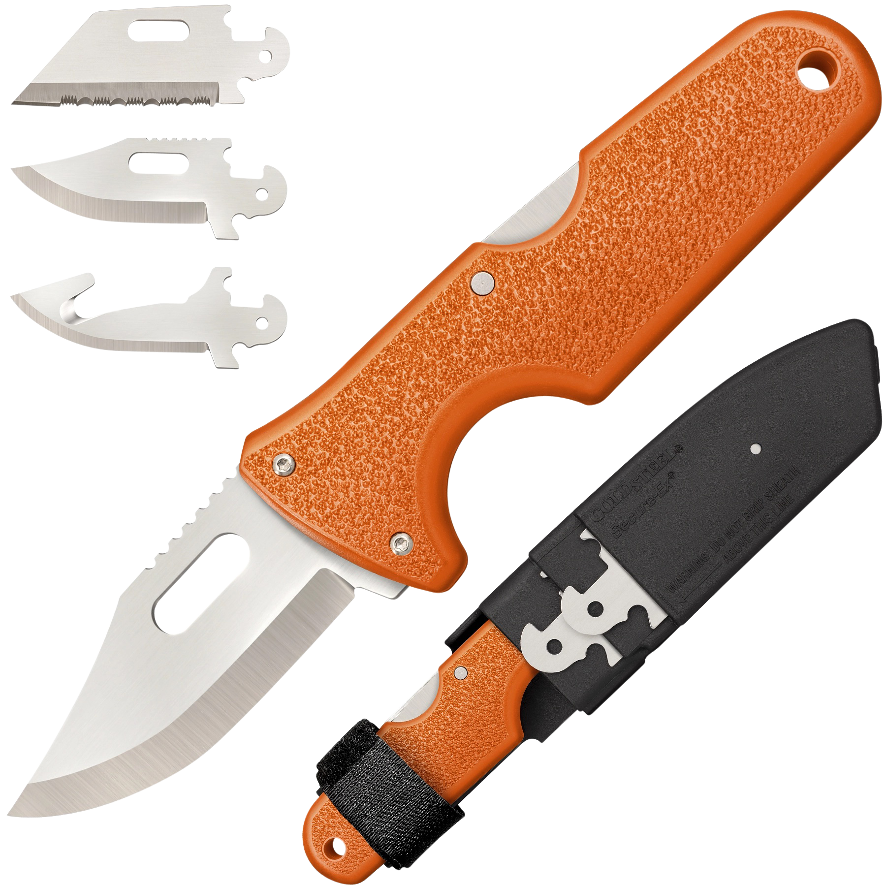Cold Steel CS40ALZ Click-N-Cut Hunter 2.50 Fixed Bowie/Gut Hook/Plain/Serrated Knife CS40ALZ"