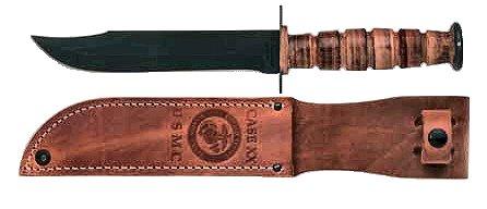 Case Usmc 7 Clip Point Knife 00334"