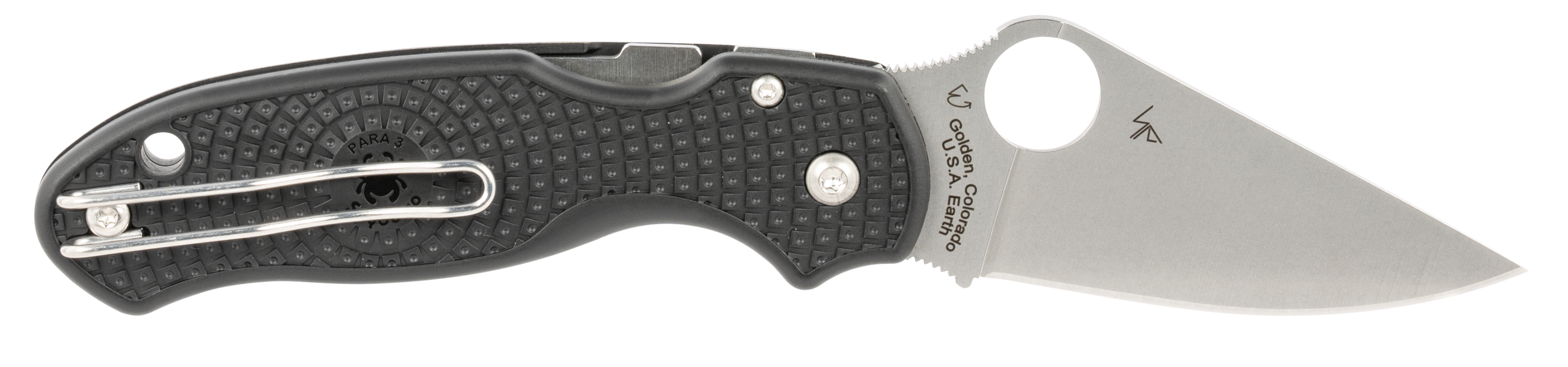 Spyderco Para 3 2.92 Clip Point C223PBK"