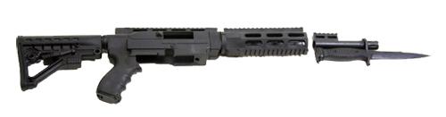 Archangel AA556R AR15 Style Conversion Stock Black Synthetic 6 Position for Ruger 1022