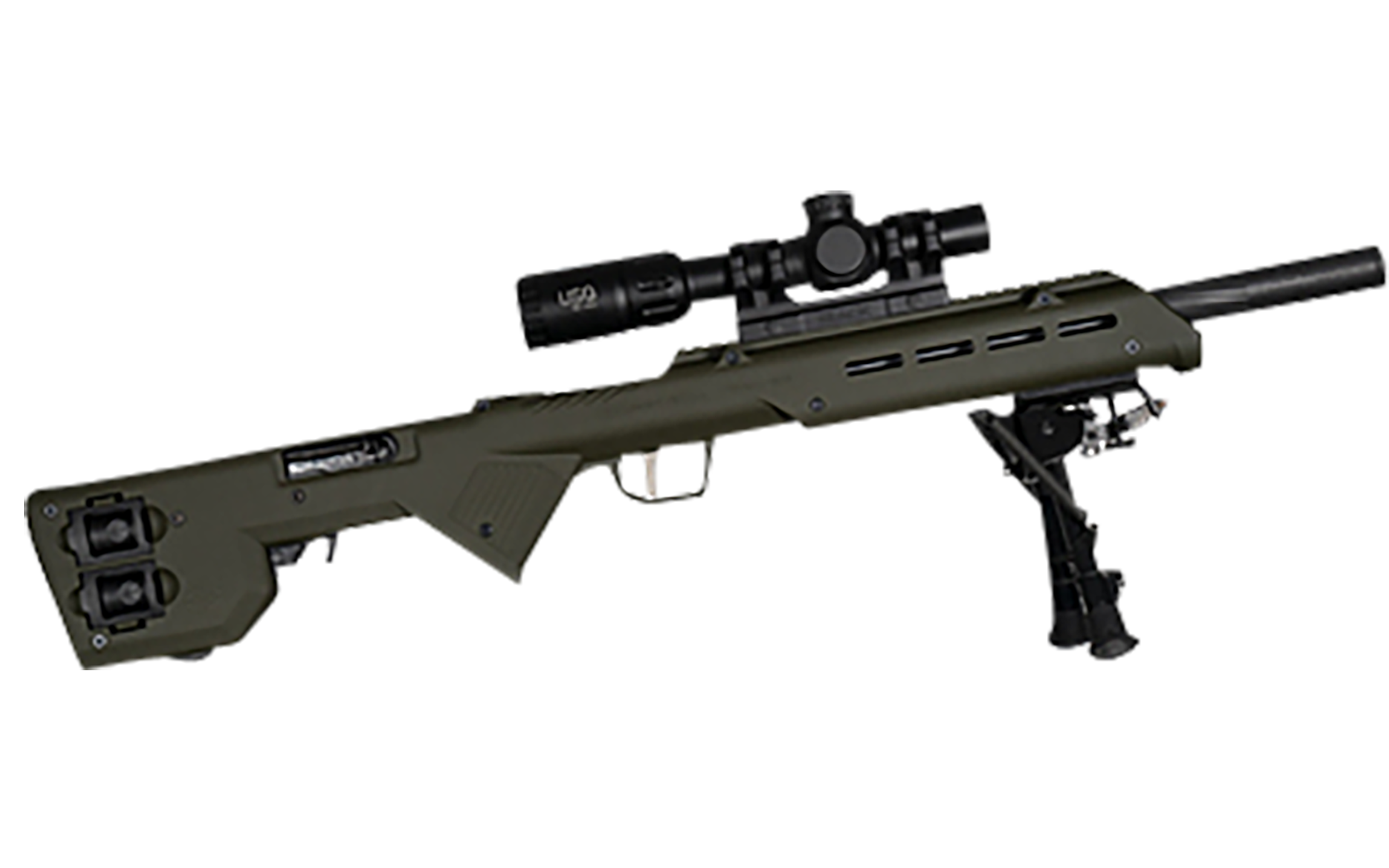 Desert Tech TRK22GRN TREK22 Rifle Chassis OD Green Synthetic Fixed Bullpup Fits Ruger 1022 26.75 OAL