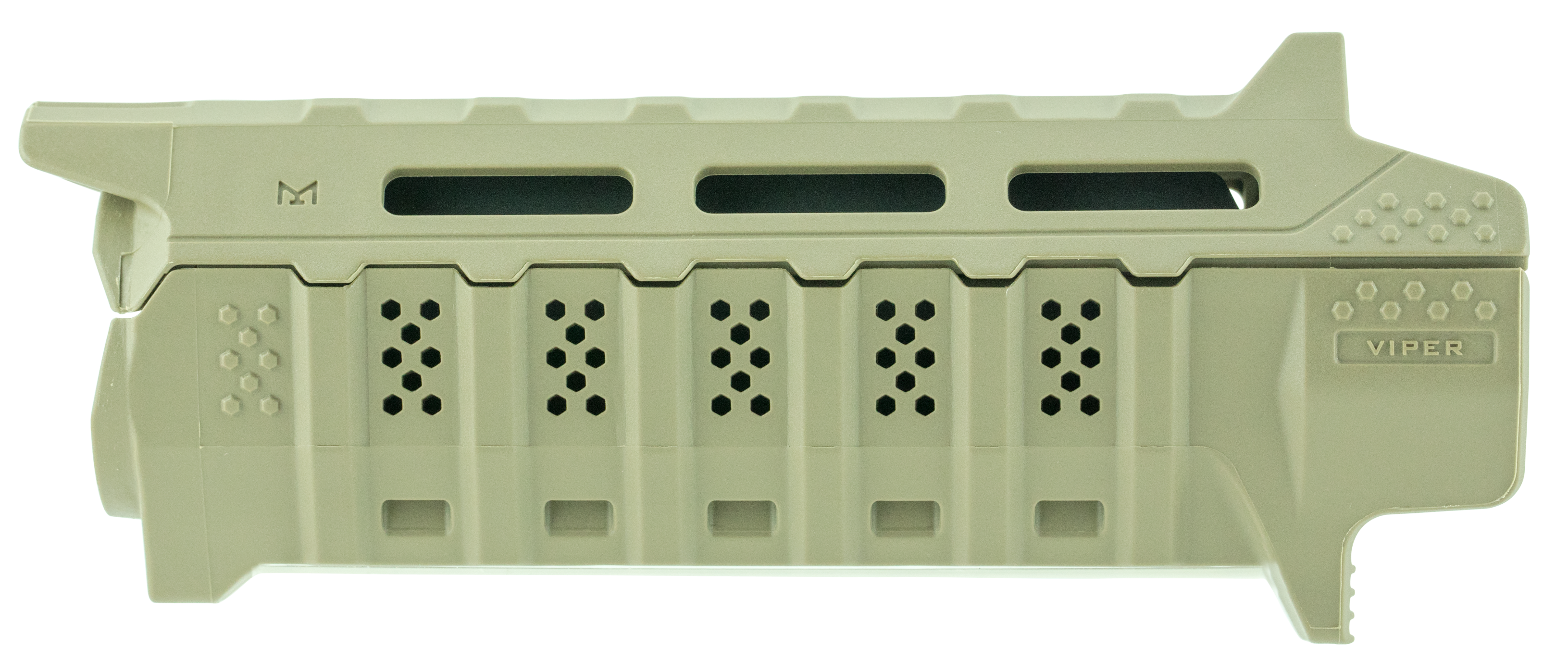 Strike STRIKEHGCFD Viper Carbine Length Handguard ARPlatform Flat Dark Earth Black Inserts Polymer