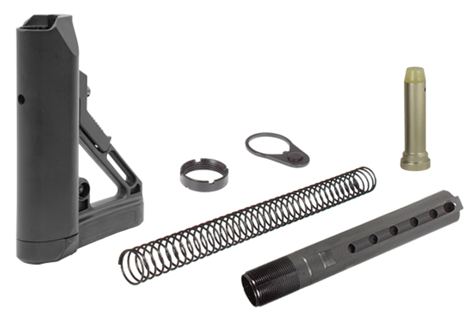 UTG Pro RBUS1BM MilSpec OPS Ready S1 Stock Kit Black Synthetic 6 Position for AR15 M16
