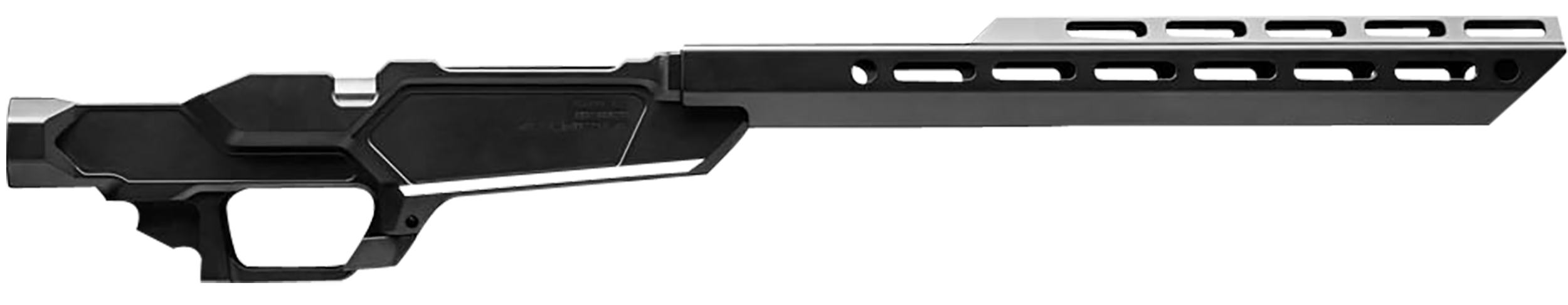 Sharps Bros SBC05 Heatseeker Rifle Chassis Stock 6061T6 Aluminum wBlack Cerakote Finish 14 MLok Handguard Fits Ruger American Rifle Ranch Short Action