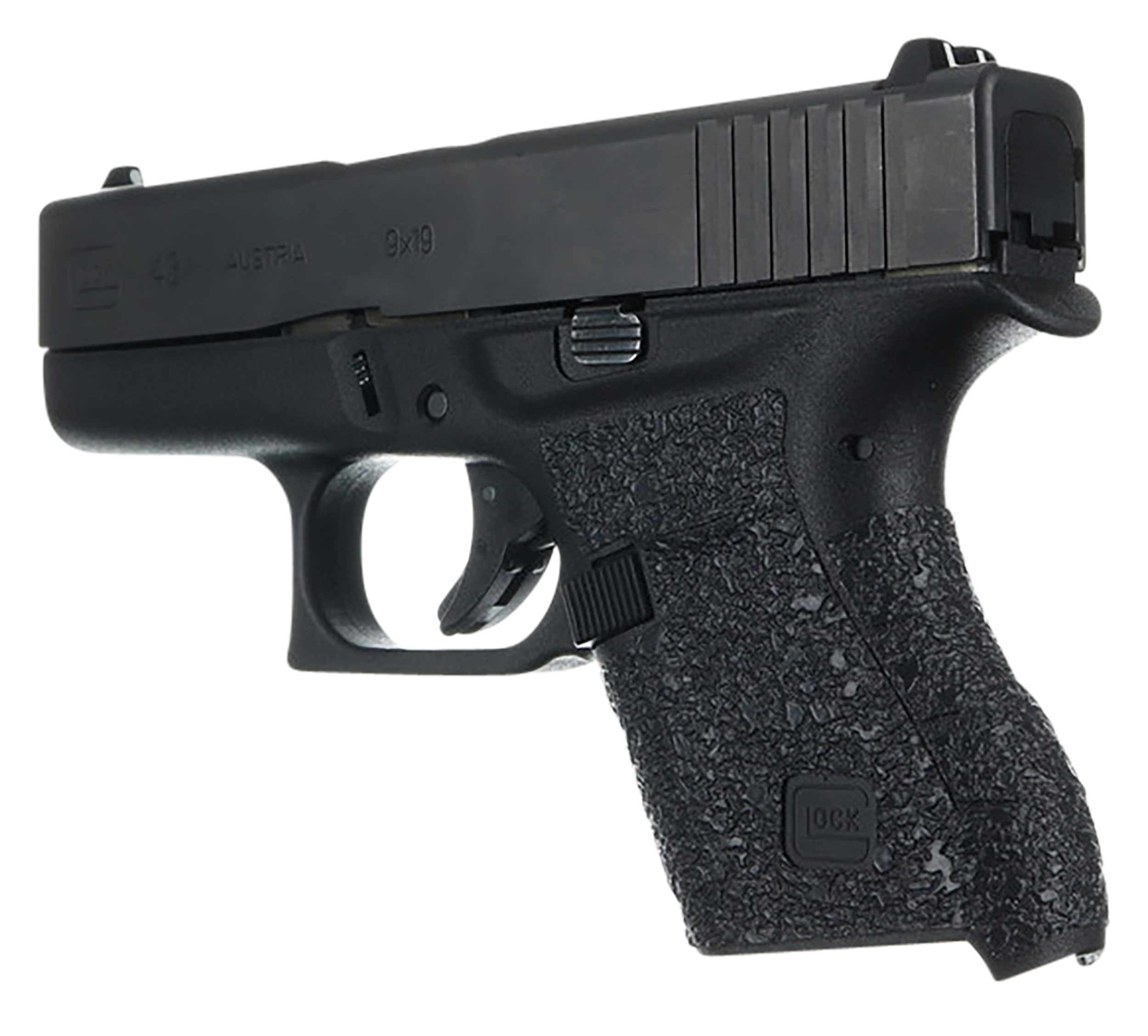 Talon Grips EV04R Adhesive Grip Textured Black Rubber Fits For Glock 4243