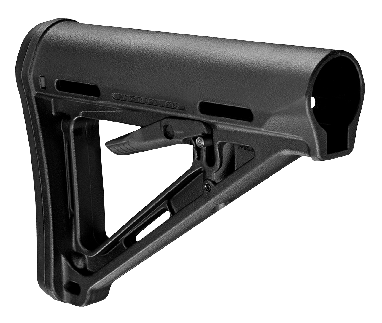Magpul MAG400BLK MOE Carbine Stock Black Synthetic for AR15 M16 M4 MilSpec Tube (Tube Not Included)