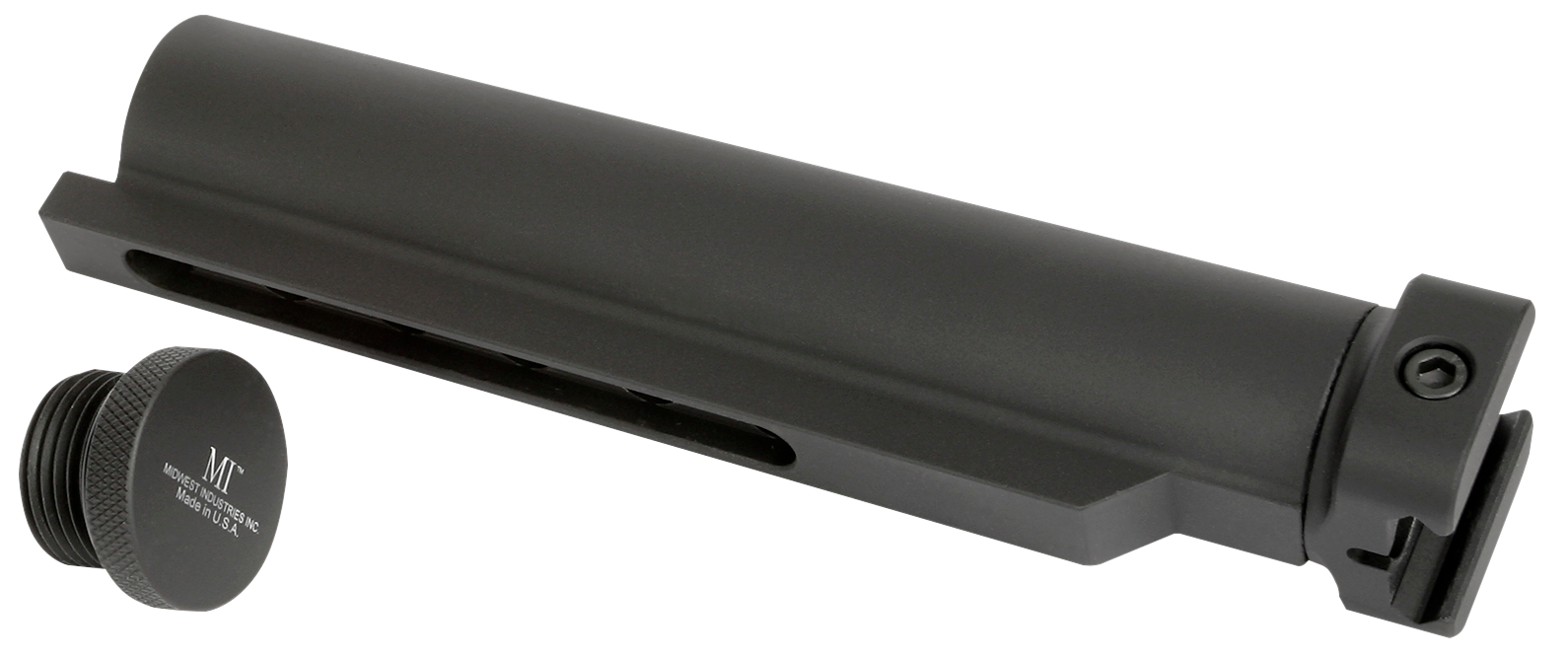 Midwest Industries MISTAP Stock Tube Adaptor Black Hardcoat Anodized Aluminum ARPlatform