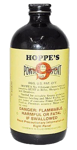Hoppes 916 No. 9 Bore Cleaner Removes Carbon Powder  Lead Fouling Child Proof Cap  1 Pint 16 oz. Bottle 10 Per Pack
