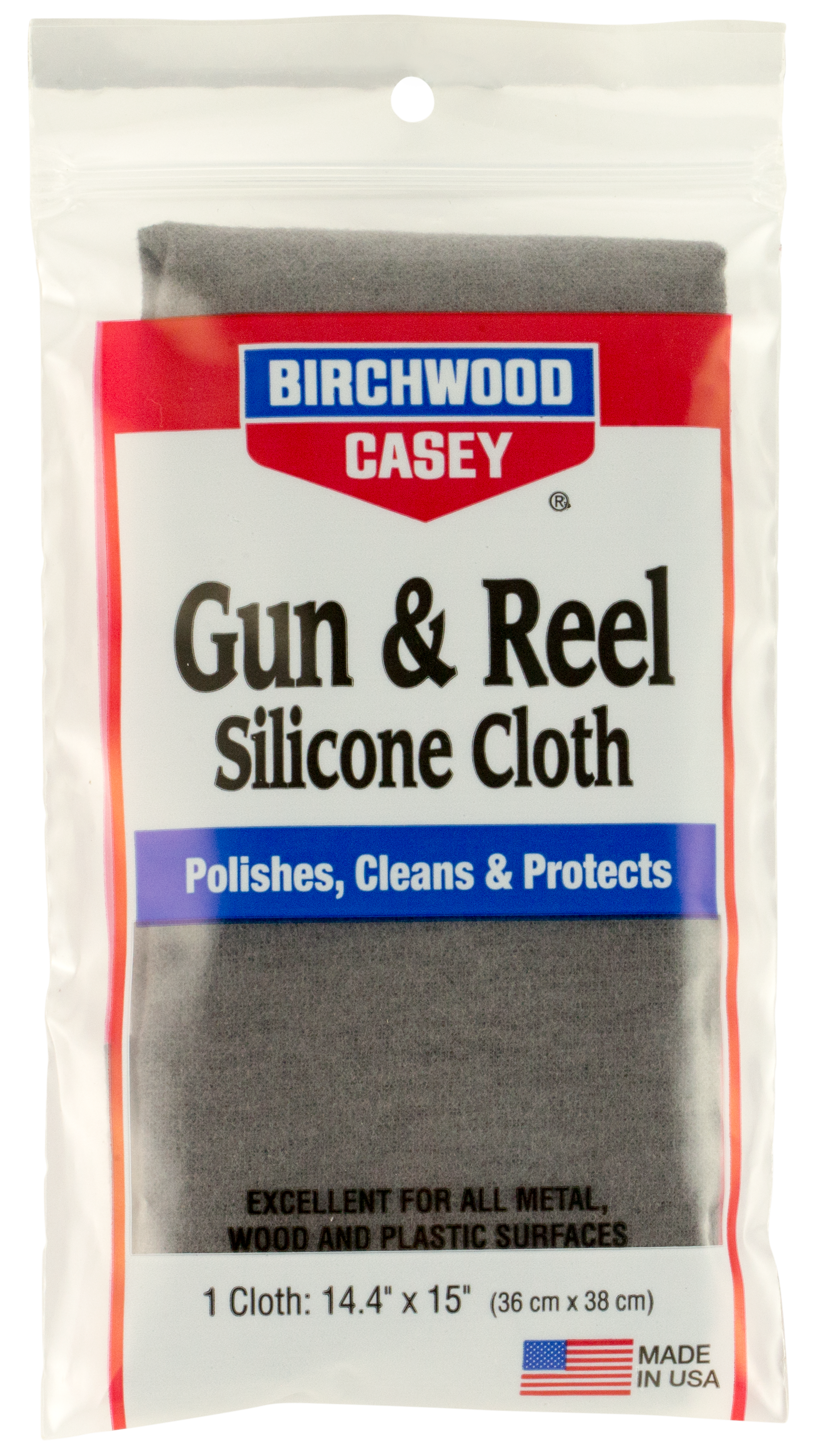 Birchwood Casey 30001 Gun Reel Silicone Cloth 100 Cotton Flannel 14.4 x 15