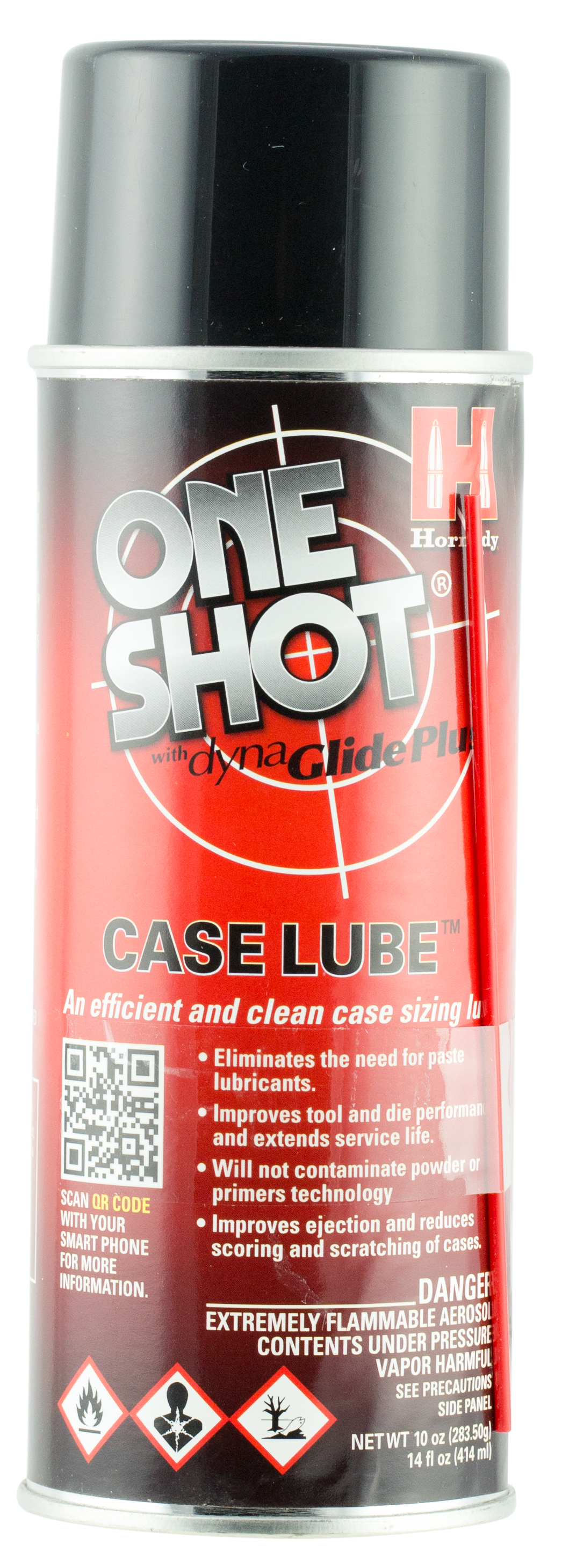 Hornady 99913 One Shot Case Lube Cleans Lubricates Prevents Rust Corrosion 10 oz Aerosol