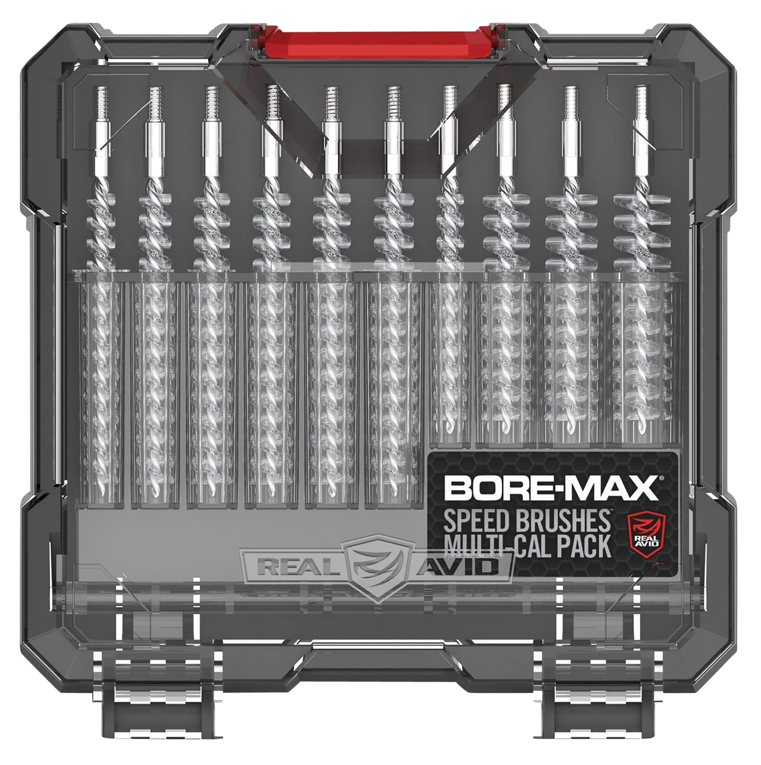 Real Avid AVBMSBS BoreMax Speed Brush Set MultiCaliber NickelPlated