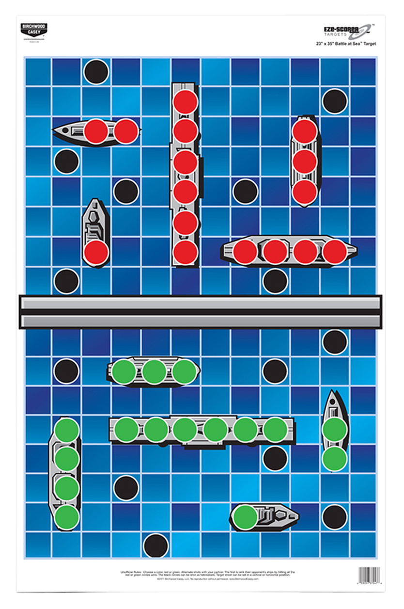 Birchwood Casey EZE-Scorer Battle Ship Targets 5 Pack (Multi-Color)