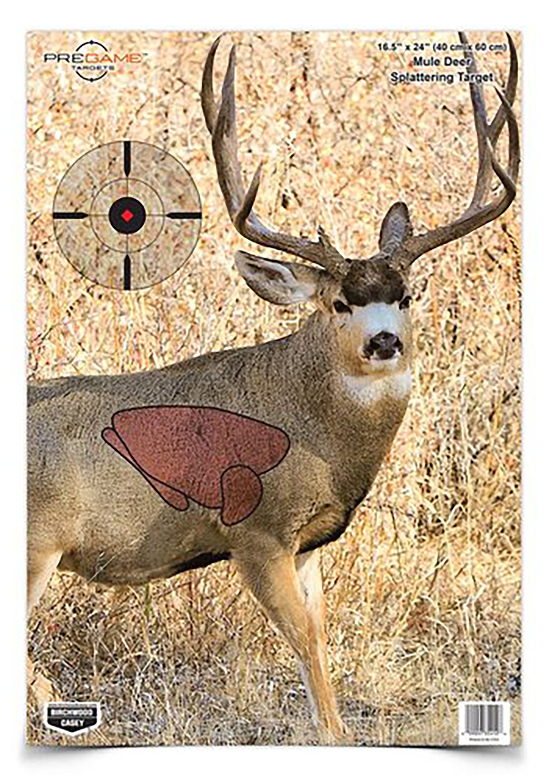 Birchwood Casey Pregame Mule Deer Paper Targets 3 Pack (Multi-Color)