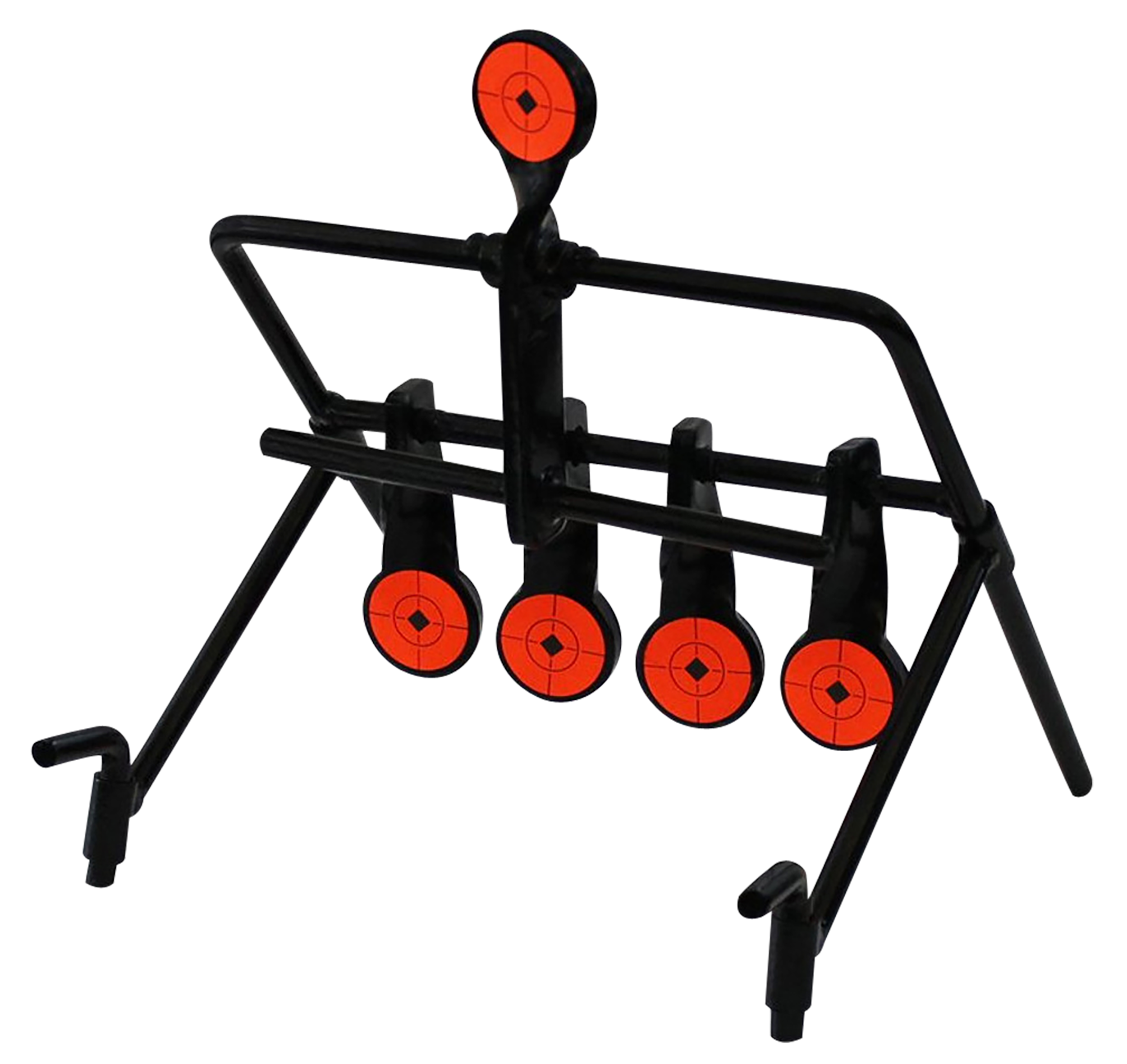 Birchwood Casey World of Targets Steel Resetting Gallery Bullseye Targets (Black/Orange)