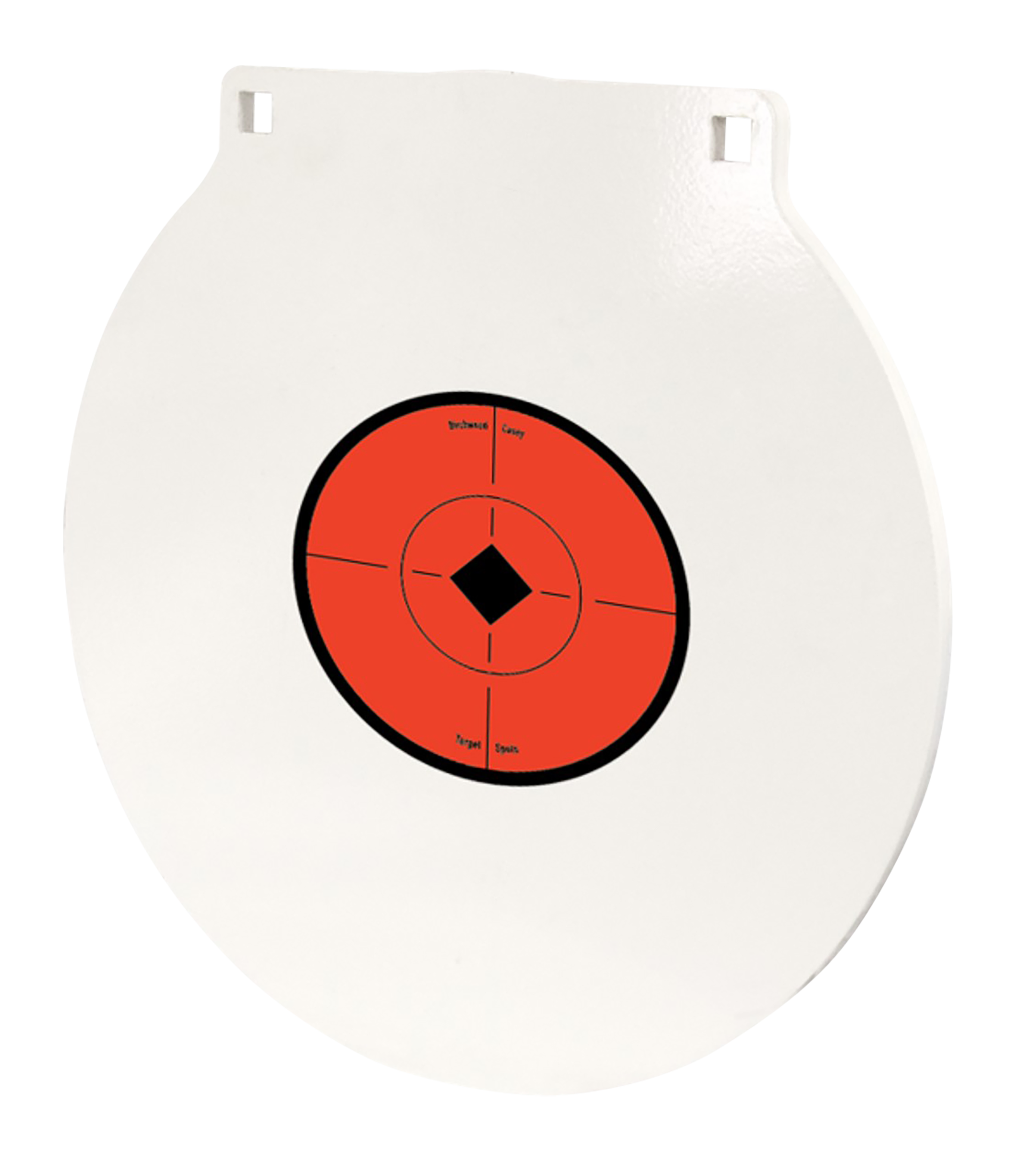 Birchwood Casey 10 Round Plate Target 1/2 Steel (White/Orange)