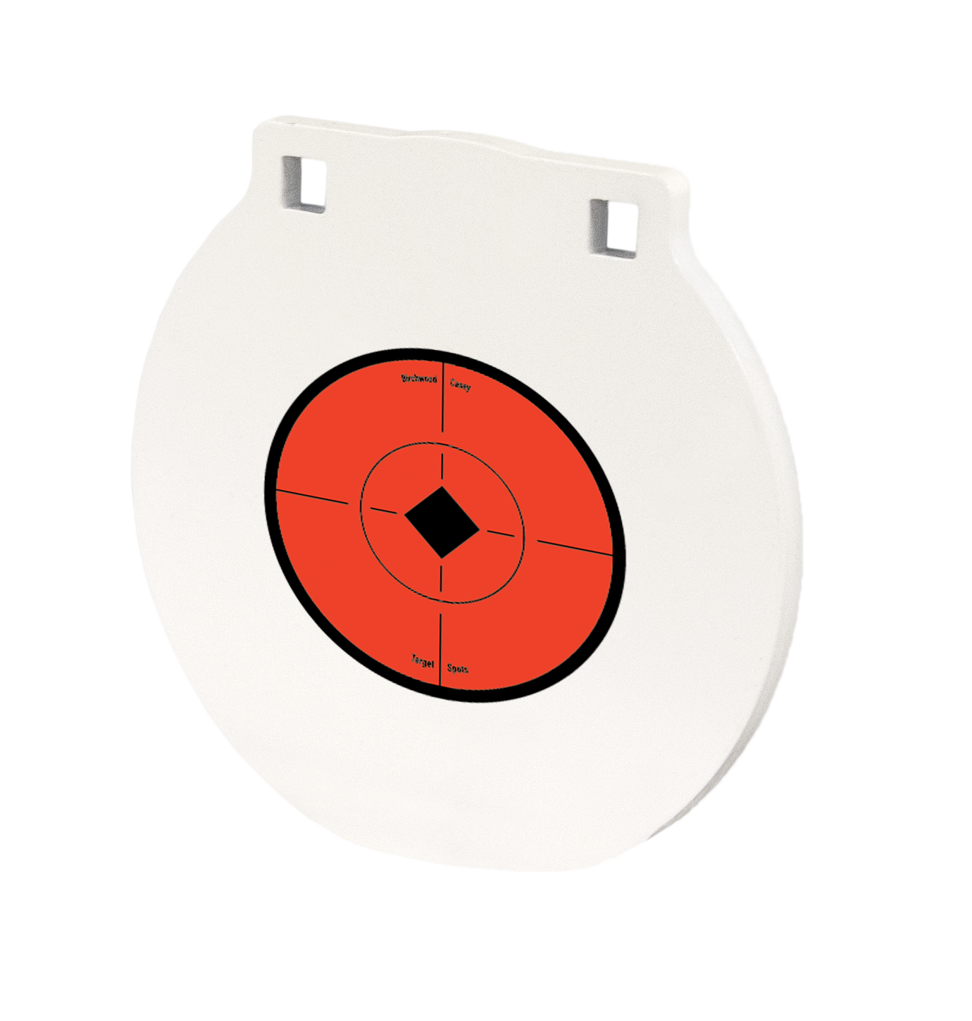 Birchwood Casey 8 Round Plate Target  1/2 Steel (White/Orange)
