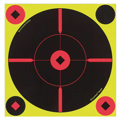 Birchwood Casey Shoot-N-C 8Crosshair Bullseye Targets 50 Pack (Black/Yellow)