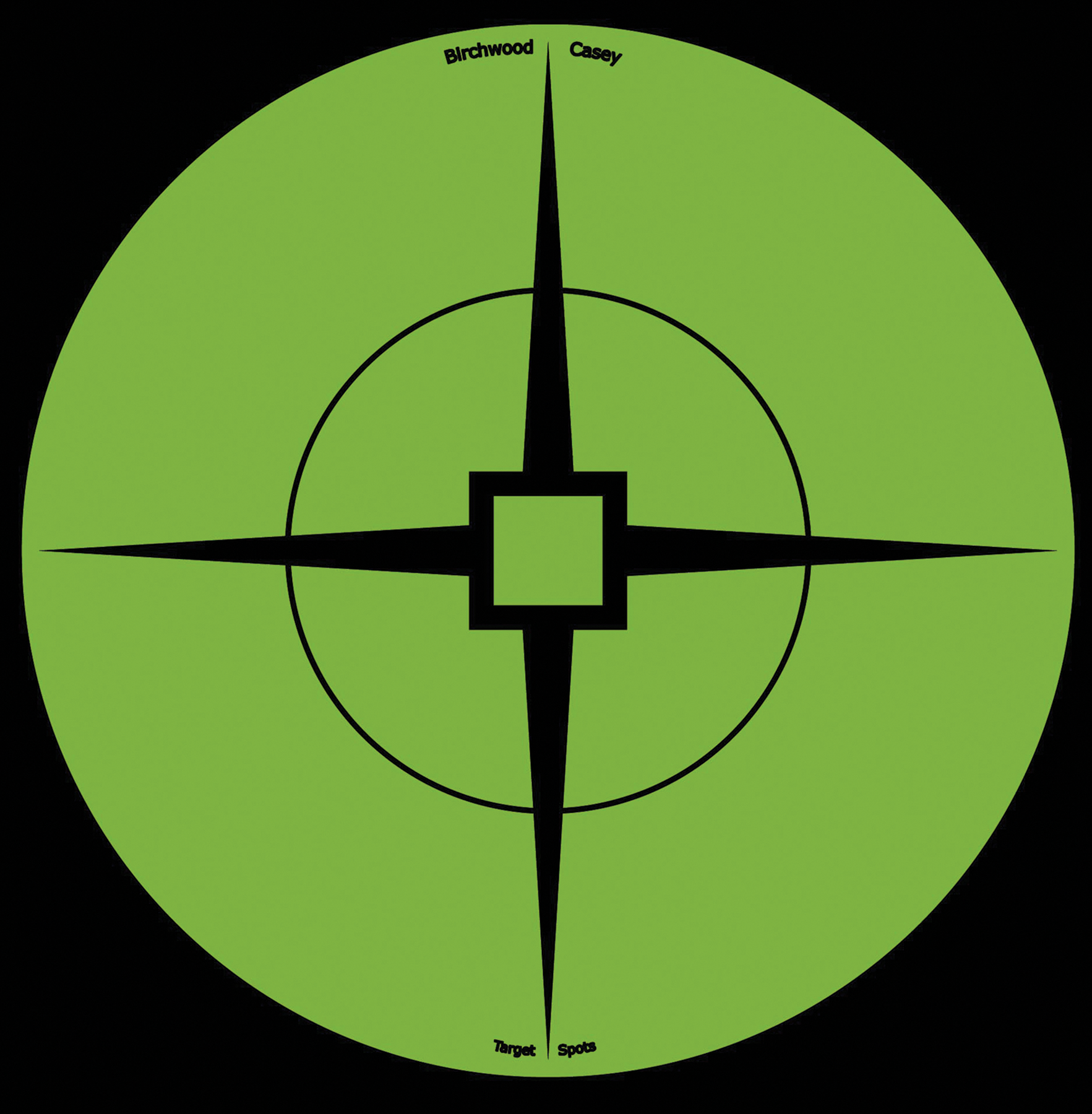 Birchwood Casey 6 Crosshair Atomic Green Target Spots 10 Pack (Black/Green)