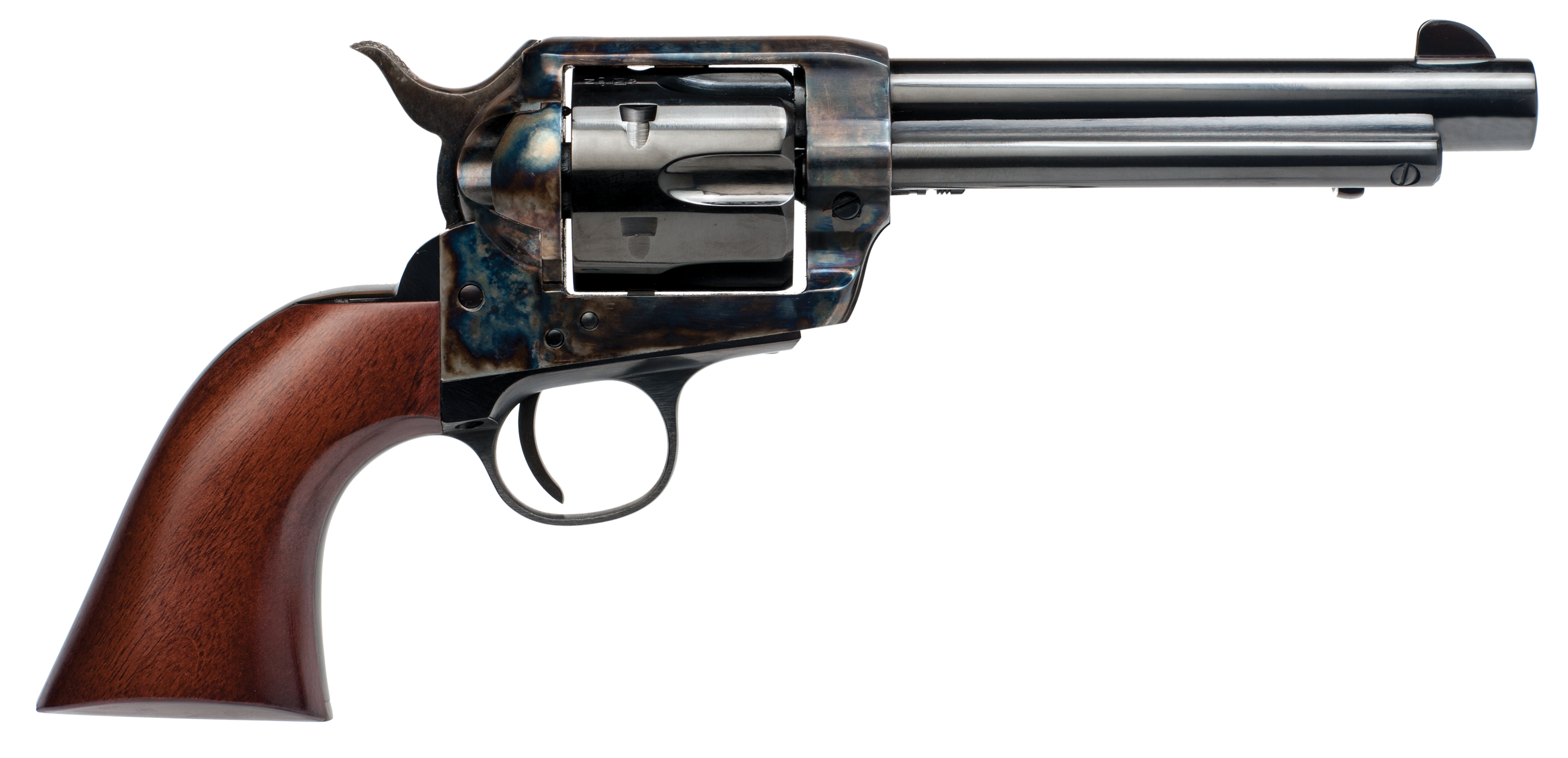 Cimarron PP401 Frontier Pre-War 1896-1940 38 Special,357 Mag 6 Round 5.50 Blued Case Hardened Walnut Grip