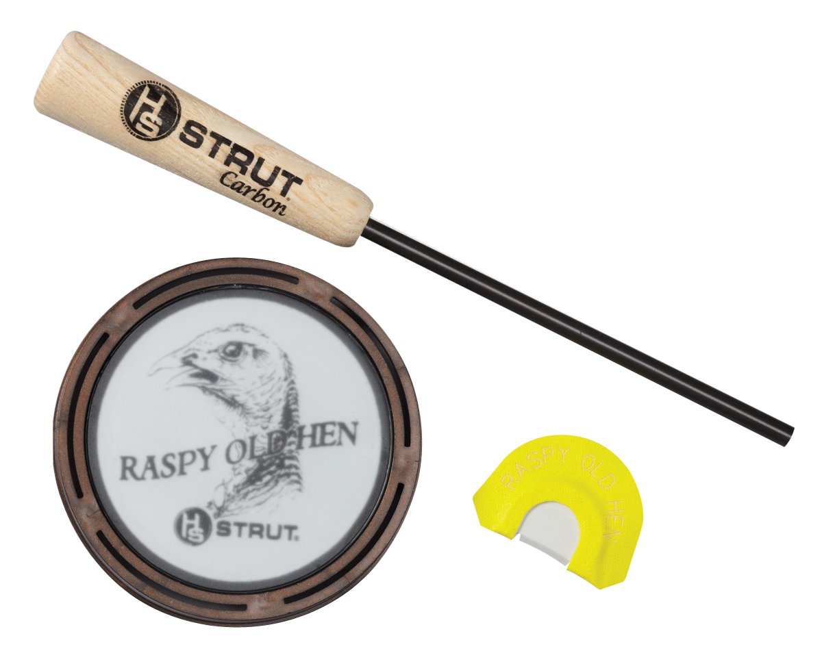 Hunters Specialties Raspy Old Hen Glass Wild Turkey Call (Multi-Color)