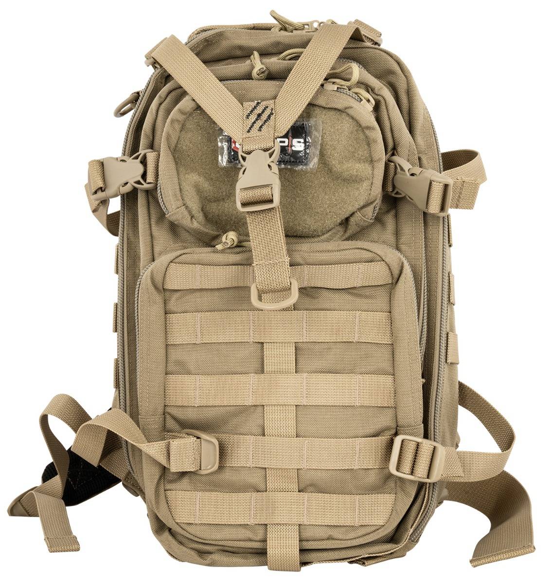 GPS Bags Tan Lockable 2 Handgun Gun Case with 600D Polyester Material and YKK Zipper T1611BOB