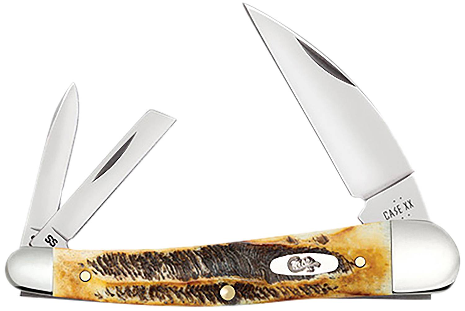 Case 6.5 BoneStag Seahorse Whittler Folding Knife