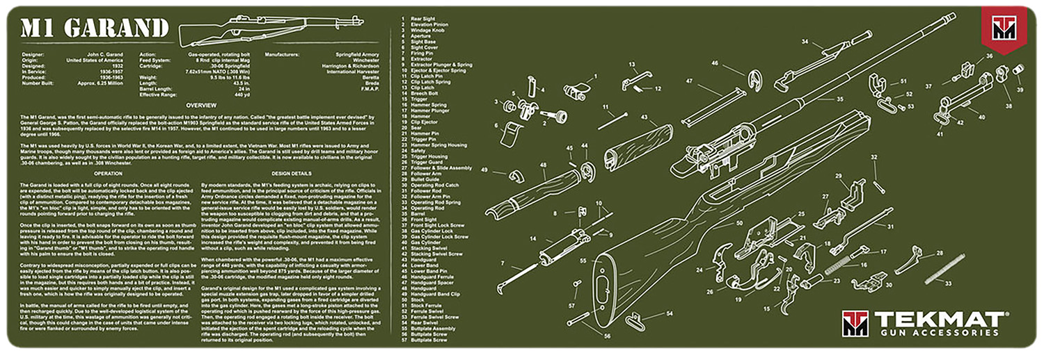 OD Green M1 Garand Cleaning Mat