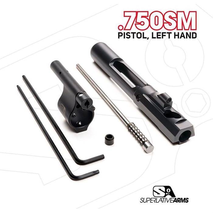 Ar-15 Adjustable Piston System W/0.750'''' Gas Block Left Hand - Ar-15 Adj Piston System W/Solid .750'''' Gas Block Pistol Lh