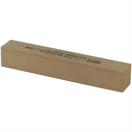 Norton MF-76 Medium India Sharpening Stone - 6" x 1" x 1"